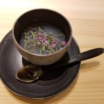 鮨 なんば - 浅蜊の出汁 秋田の蓴菜