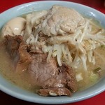 ラーメン二郎 - 【ラーメン + 味玉子】￥700 + ￥100