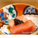 夏零 - 大トロの紹興酒漬け、キャビア