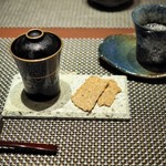 粲 - "デザート&お茶：ウーロン濃茶アイス・矢部和紅茶"