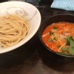麺屋 承太郎 - レッドカレーつけ麺。