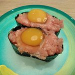 すし江戸 - うずら鉄火