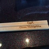 日月火 銀座店 - 名入りの箸。