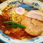 かまや食堂 - 大盛中華そば。特盛りもあります。