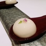 オマージュ - 雷おこしのブランマンジェ