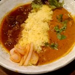 SPICY CURRY 魯珈 - マラバール風真鱈のタマリンドカレー＆ラムカレー