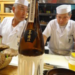 割烹 やました - 石巻市 墨廼江 大吟醸 600Kのうんちく大将と花ちゃん