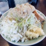 かじろうramen7 - ラーメン小野菜、にんにくマシ、あぶらマシマシ、玉ねぎ30円+