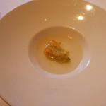 ウシマル - ズッキーニの花としらすスープ