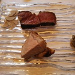 ウシマル - お肉のグリル。トリュフ添え