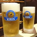 新喜八 - ◆生ビール(大)　850円 ◆生ビール(中)　550円