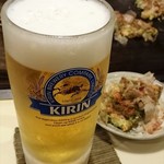 新喜八 - ◆生ビール(中)　550円