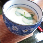 勝寿司 - ランチ生にぎり寿司の茶碗蒸し【２０１８年８月】