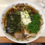 青島食堂 - 青島チャーシュー900円 ほうれん草50円 ねぎ50円