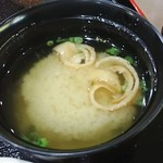道の駅 原尻の滝　レストラン白滝 - 味噌汁