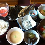 日本料理　花木鳥 - 朝定食（ご飯はとろろ麦飯を選択）