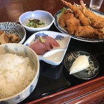 のざき - ミックスフライ定食