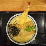 熟成うどん なかや - けいらんきつねうどん＋えび天@熟成うどんなかや（2018年２月某日）