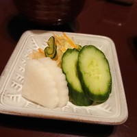 大塚 うなぎ宮川 - 香の物 201808