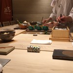 Sushi Ginza Onodera - カウンターがフラット
      木曽桧
      すばらしい！