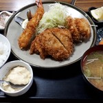 Yokarou - ひとくち盛合せフライ定食2000円