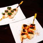 かしわや 泰 美酒佳鶏 - ささみは梅しそとジェノベーゼで