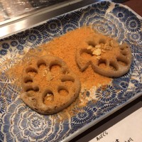 くずし鉄板 あばぐら 神田店 - からすみ蓮根