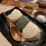 Obanzai Hakuun - お豆腐3点盛
