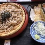 食事処 万葉の里 - 手打ち天ざる 1000円