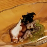 乙女寿司 - ◇酢の物「シャコとタコと加賀野菜」