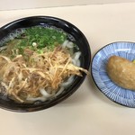 大磯 - ごぼう天うどん＝４００円
いなり １個＝７０円