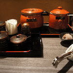 担担麺　利休 - 薬味セット