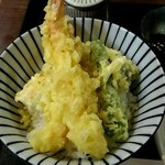 つくも庵 - セットの天丼