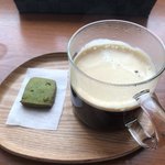 カフェ ミントブルー - 抹茶クッキー付きブレンドコーヒー