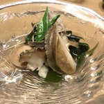 魚こう鮨 - あわびの煮付け