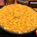 うどん居酒屋 江戸堀 - 冷やし鶏卵カレーうどん