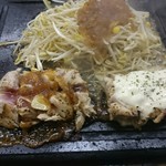 浜茶屋 - まぐろステーキ 醤油&チーズ = 1580円