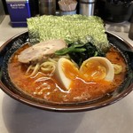 ラーメン 豚骨軍団 - 地獄ラーメン（上）+味玉