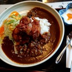 みどり食堂 - 唐揚げカレー850円