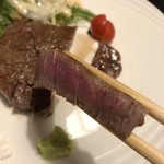 ステーキ箸上げ