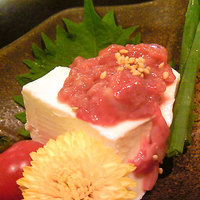 クリームチーズの酒盗掛け