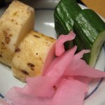 鉛温泉　藤三旅館 - 長芋の漬け物ほか