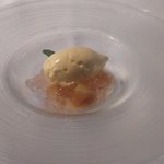 PRIMO - 桃のコンポートとそのジュレ バニラジェラート（2018.7）