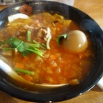 五大力 - ラーメンミネストローネ+熟玉トッピング