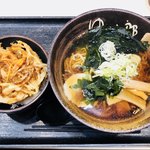 ゆで太郎 - 中華そばとミニかき揚げ丼