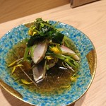 割烹 熊谷 - 焼きシメサバ酢の物