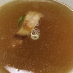 煮干鰮らーめん 圓 - 食後の割りスープ