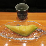天寿し - 煎茶とメロン