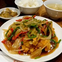 個室中華 頤和園 溜池山王店 - 【ランチ】鶏のから揚げ 野菜あんかけ