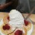 エッグスンシングス - 料理写真:ストロベリーパンケーキ